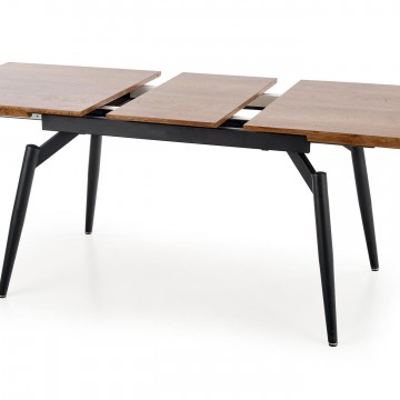 Фото4.Обідній стіл розкладний CAMBELL 140 (180) x80 Halmar натуральний дуб / чорний